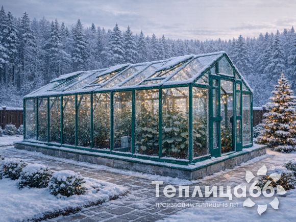 Теплица Рада Гарденикс 3 С под стекло, 3х6 метров, зеленый