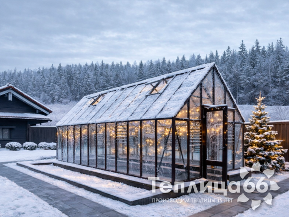 Теплица botanik Style 45 Maximum, под стекло, ширина 3,6 м